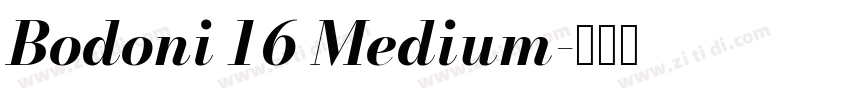 Bodoni 16 Medium字体转换